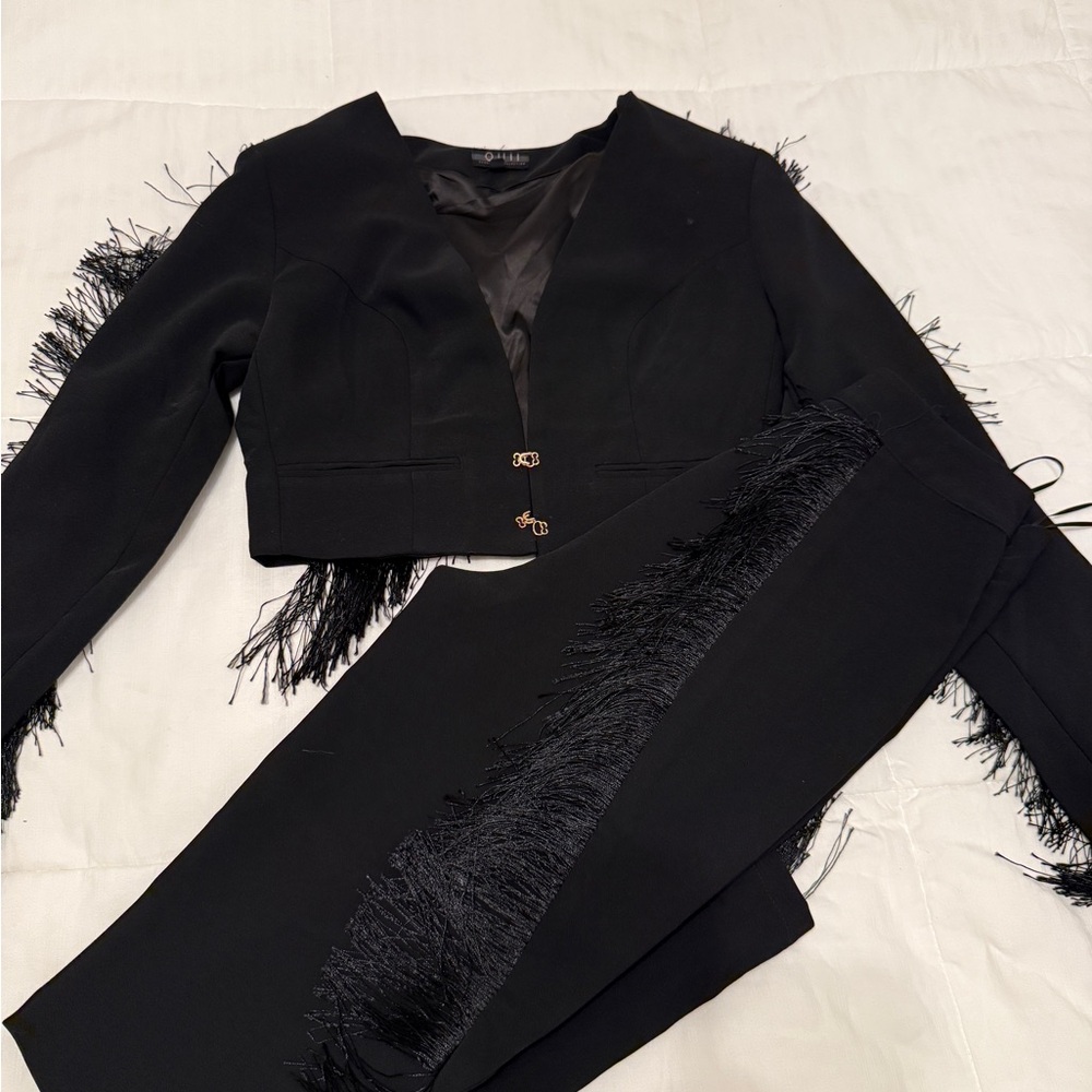 Contemporary Black Pantsuit Collection